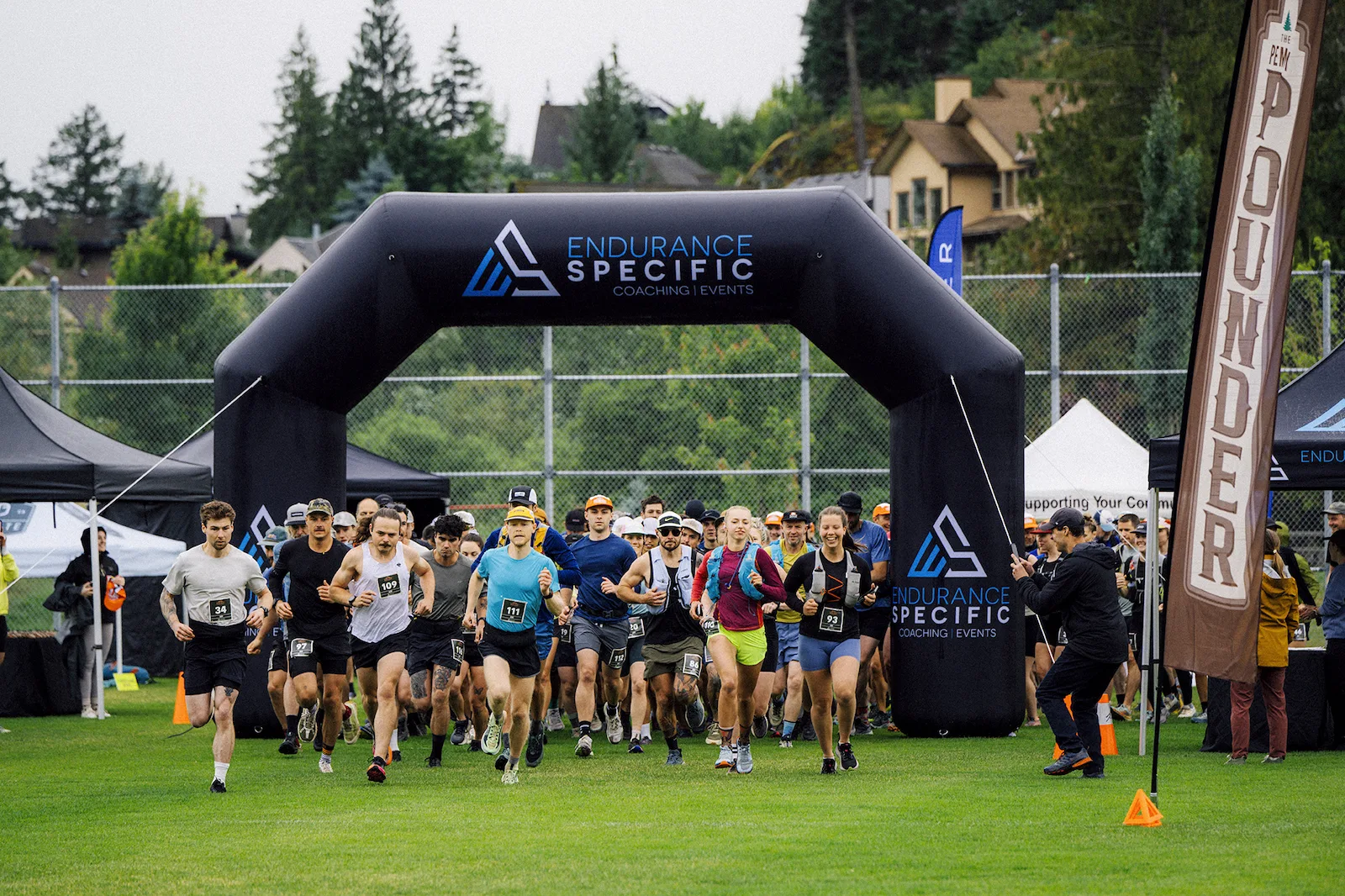 Finish line celebrations at Den Duyf Park