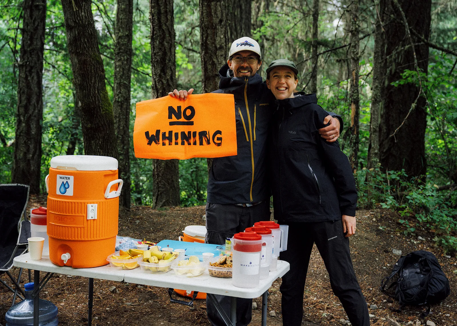 Trail runners on singletrack, Mackenzie network